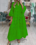 Vestido Longo com Bordado Esther