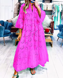 Vestido Longo com Bordado Esther