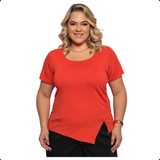 Blusa com Fenda Lateral Ellen - Coleção Nuvem Brasileira