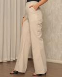 Calça Linho Flare Mariana - Coleção Nuvem Brasileira