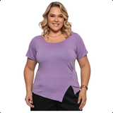 Blusa com Fenda Lateral Ellen - Coleção Nuvem Brasileira