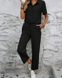 Conjunto de Manga Curta com Botões Paolla