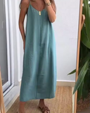 Vestido Solto de Spaghetti Midori