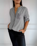 Camisa com Decote V Natália