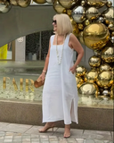 Vestido de Decote Quadrado Alisha