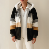 Casaco Parka de Inverno Solana Manga Rosa