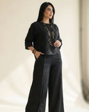 Conjunto com Calça de Botões Suzane