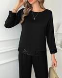 Conjunto de Blusa com Brilhos Verona