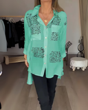 Camisa de Algodão com Botão Lela