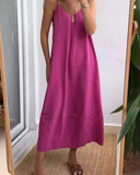 Vestido Solto de Spaghetti Midori