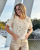 Blusa Brilhante com Lantejoulas Vênus