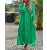 Vestido Chemise com Botão Fátima