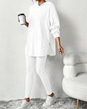 Conjunto de Malha Canelada Luiza