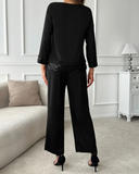 Conjunto de Blusa com Brilhos Verona