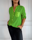 Camisa com Decote V Natália