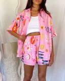 Conjunto com Mangas Curtas Samira