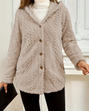 Casaco de Lã com Capuz Renata