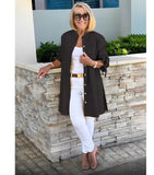 Camisa Elegante Cecilia - Manga Rosa