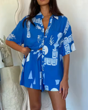 Conjunto com Mangas Curtas Samira