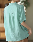 Camisa de Lapela Dupla Vânia