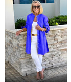 Camisa Elegante Cecilia - Manga Rosa