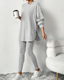 Conjunto de Malha Canelada Luiza