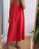 Vestido Solto de Spaghetti Midori