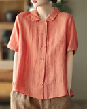 Camisa de Lapela Dupla Vânia