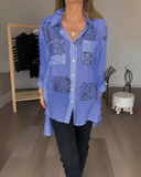 Camisa de Algodão com Botão Lela