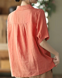 Camisa de Lapela Dupla Vânia