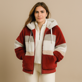 Casaco Parka de Inverno Solana Manga Rosa