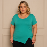 Blusa com Fenda Lateral Ellen - Coleção Nuvem Brasileira