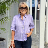 Camisa de Lapela Dupla Vânia