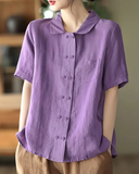 Camisa de Lapela Dupla Vânia