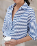 Camisa de Listras Mangas Bufantes Puno