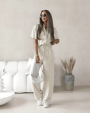 Conjunto com Calça e Camisa Linho Maressa