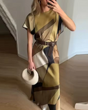 Vestido Com Mangas Curtas Daiane