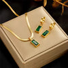Kit Colar + Brinco Verdana - Banho Ouro 18k