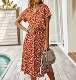 Vestido Midi Manga Rosa » Coleção Andressa